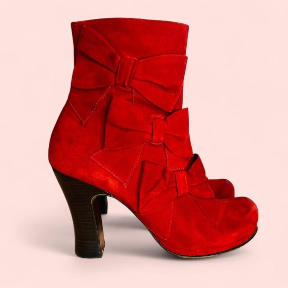 Rare Chie Mihara Red Suede - Picture 4 of 8